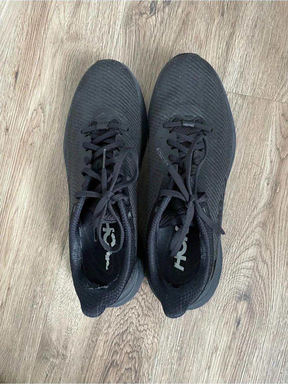 Men Size 9.5 Hoka One One Solimar Black Gum Running Shoes